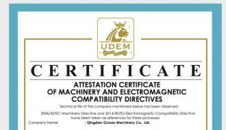 Guoao Mchinery has got CE certification in 2021