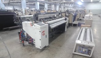 GA910 air jet loom in Pakistan customer factory