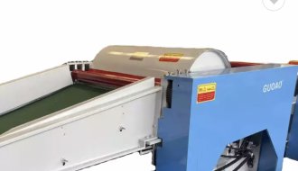 GA400 fabric waste recycling machine in trail running successfully