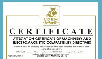 Guoao friction spinning machine KM-2 got CE certificate